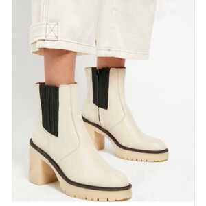 Free People James Chelsea leather lug ankle boots size 9/9.5